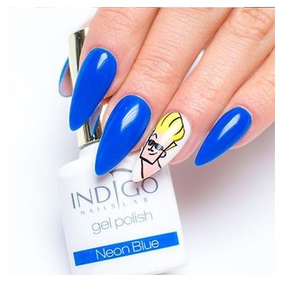 Neon Blue Gel Polish, 5ml