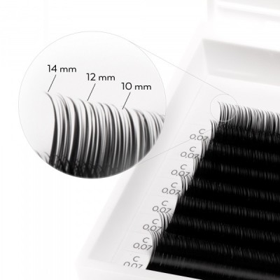 Posh Lashes Glammy Mess® Black C 0.07 - 10, 12, 14 mm