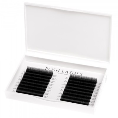 Posh Lashes Glammy Mess® Black C 0.07 - 8, 10, 12 mm