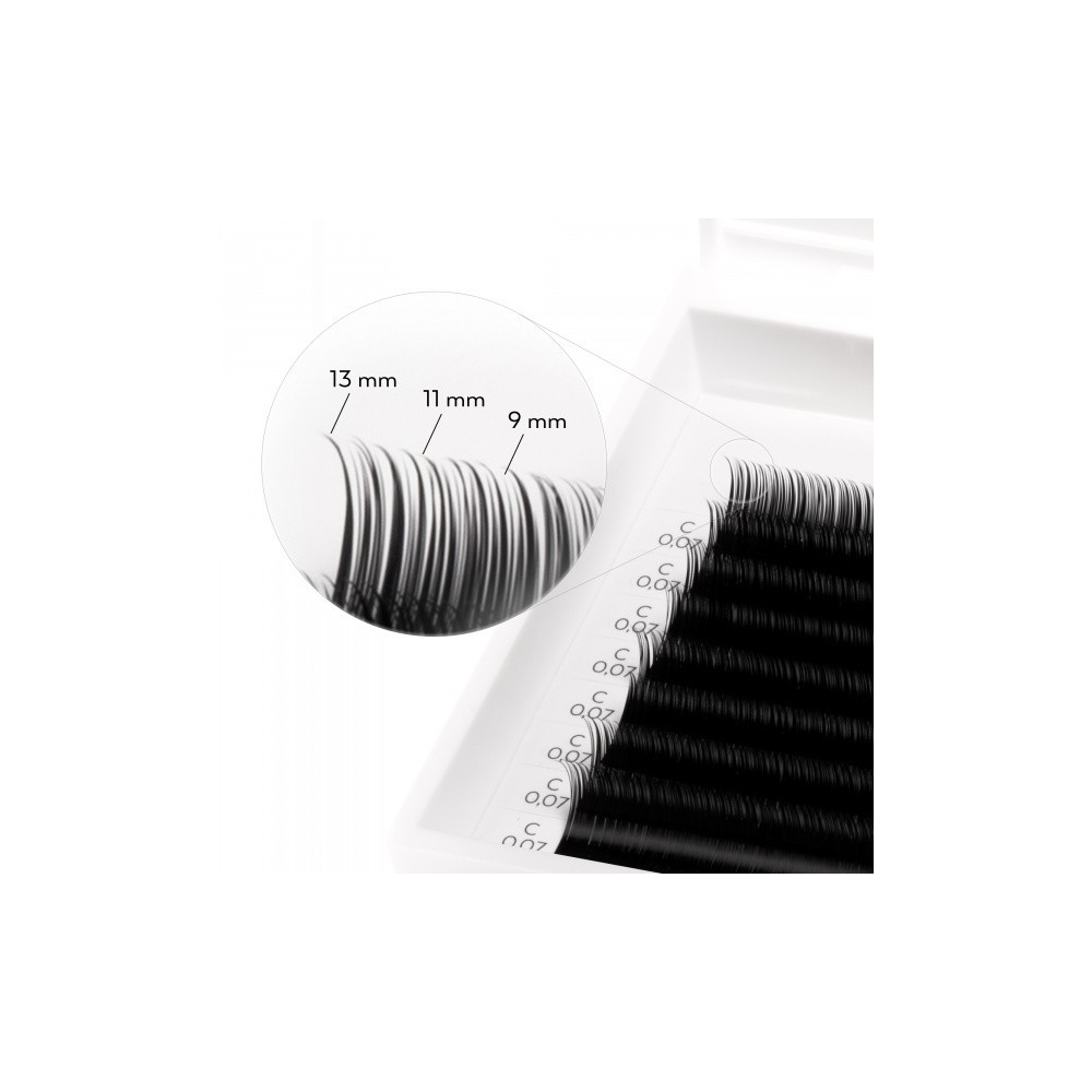 Posh Lashes Glammy Mess® Black C 0.07 - 9, 11, 13 mm Posh Lashes Glammy Mess® Black C 0.07 - 9, 11, 13 mm