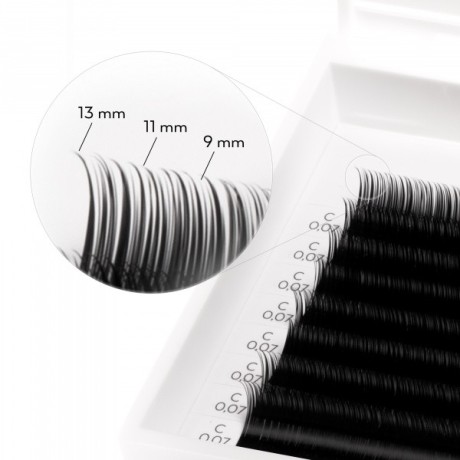 Posh Lashes Glammy Mess® Black C 0.07 - 9, 11, 13 mm