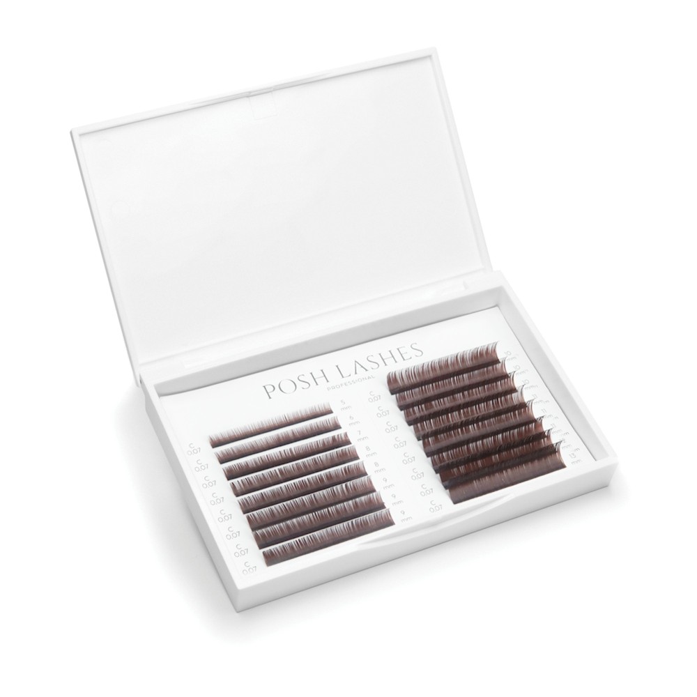 Posh Lashes Mink Premium, Chocolate C 0.1 Posh Lashes Mink Premium, Chocolate C 0.1