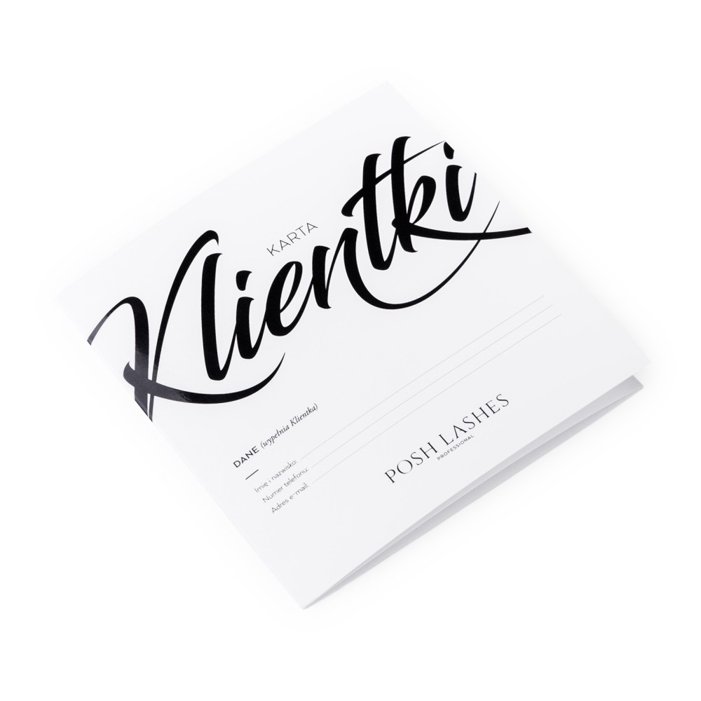 Posh Lashes Karta klienta Posh Lashes Karta klienta
