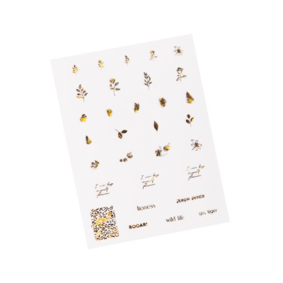 Samolepky na nehty, Botanical Gold Holographic