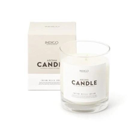 Indigo svíčka Cream della Cream, 230g