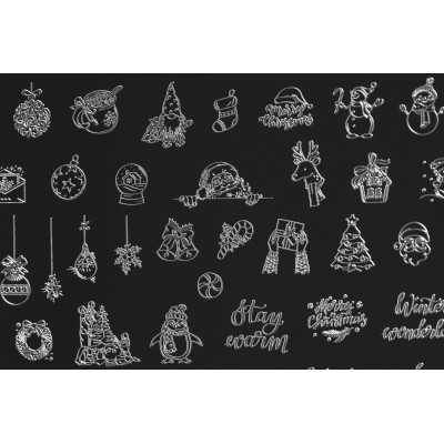 Indigo destička na razítkování, Winter 1