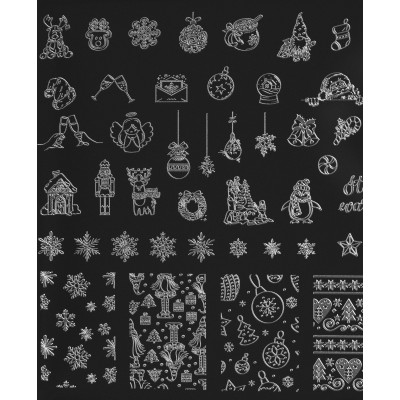 Indigo destička na razítkování, Winter 1