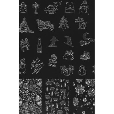 Indigo destička na razítkování, Winter 2